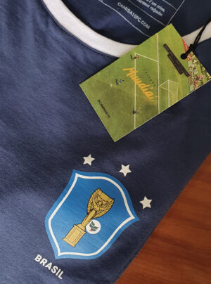 Coleçāo Mundial - Camiseta Brasil '82 Azul e Branco